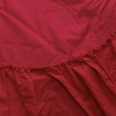 Простирадло на резинці (180*200*25) червоне №1069