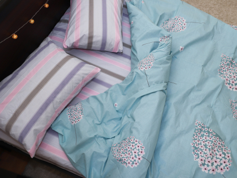 Сімейний набір постільної білизни із Бязі "Gold" №151339AB Черешенка™