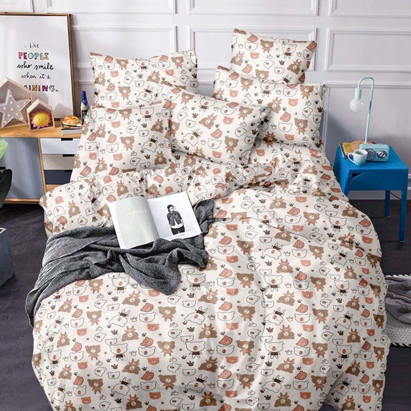 Двоспальний набір постільної білизни 180*220 із Бязі "Gold" №151501 Черешенка™