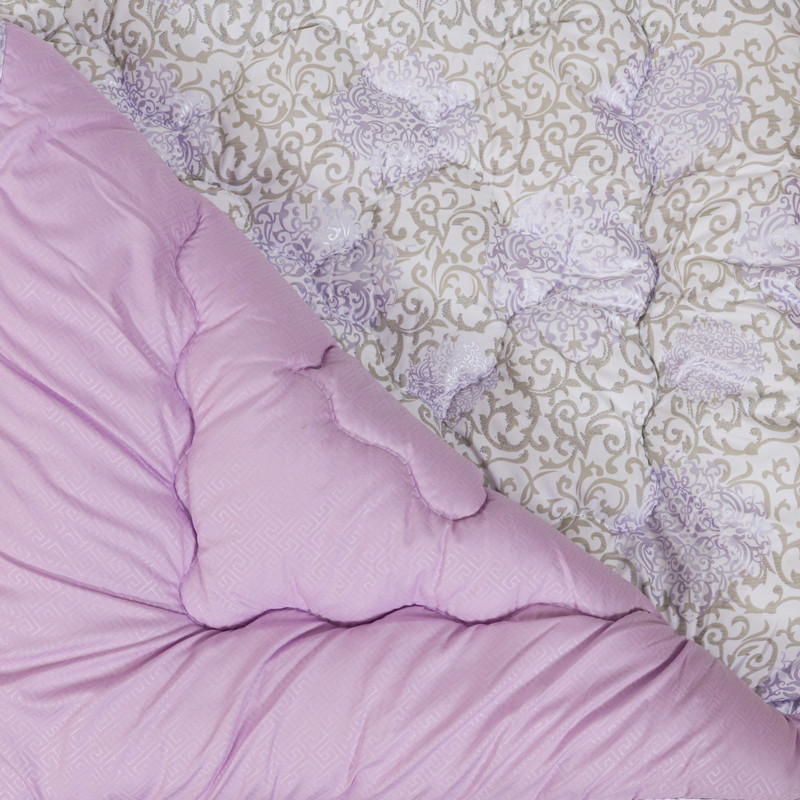 Двуспальное одеяло микрофибра/холлофайбер двустороннее №40120