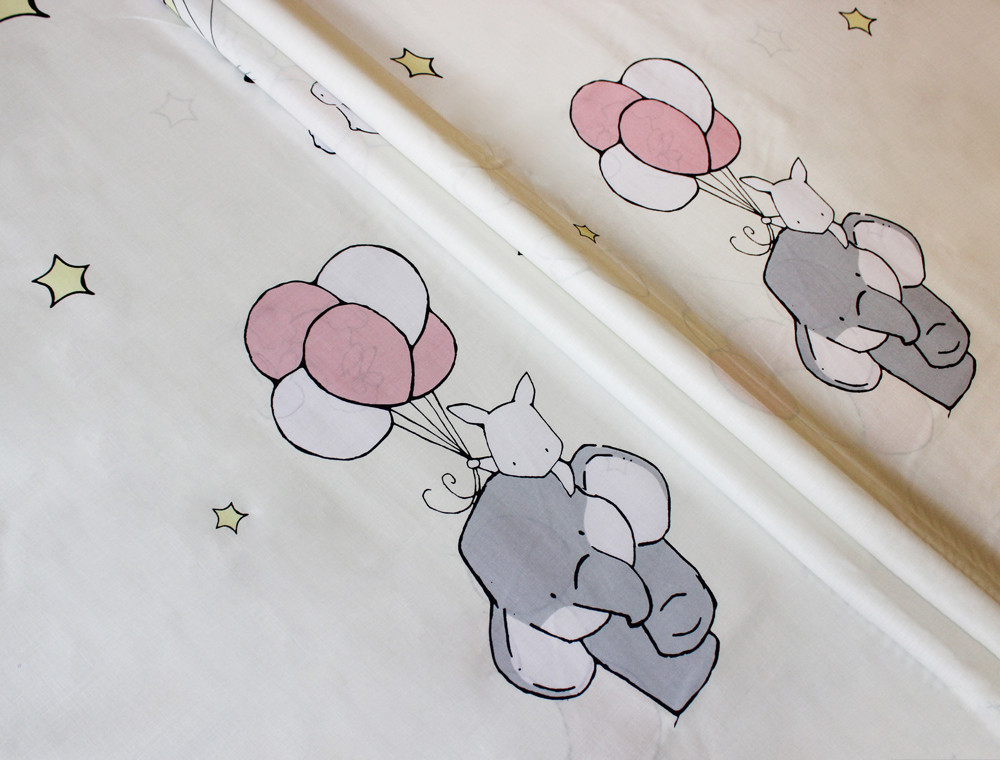 Тканина для постільної білизни Бязь "Gold" Lux дитяча "Маленька зірка" GLB180