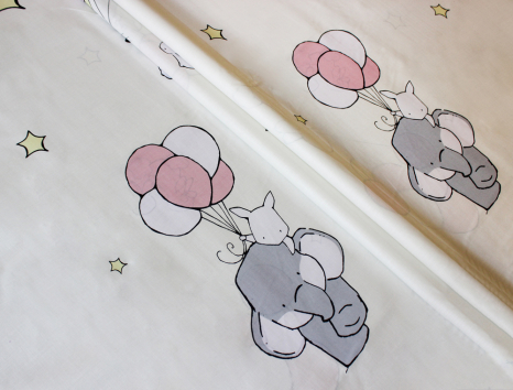 Тканина для постільної білизни Бязь "Gold" Lux дитяча "Маленька зірка" GLB180