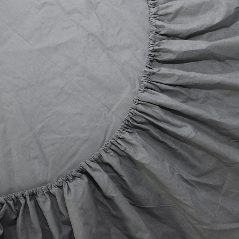 Простирадло на резинці (180*200*25) сіре №1026