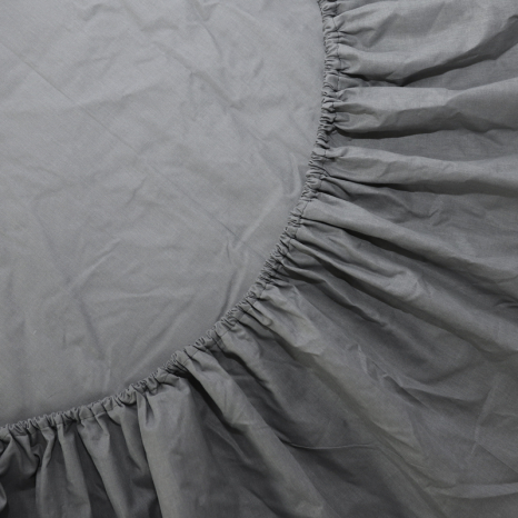 Простирадло на резинці (180*200*25) сіре №1026