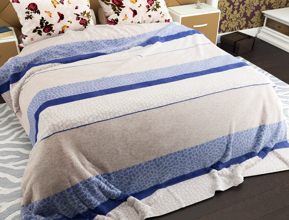 Полуторний флісовий плед №33919