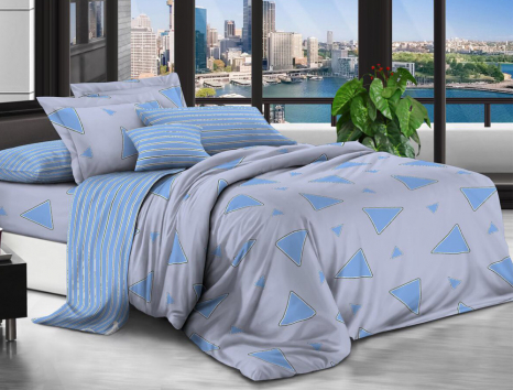 Полуторний набір постільної білизни 150*220 із Ранфорсу №181319AB Черешенка™