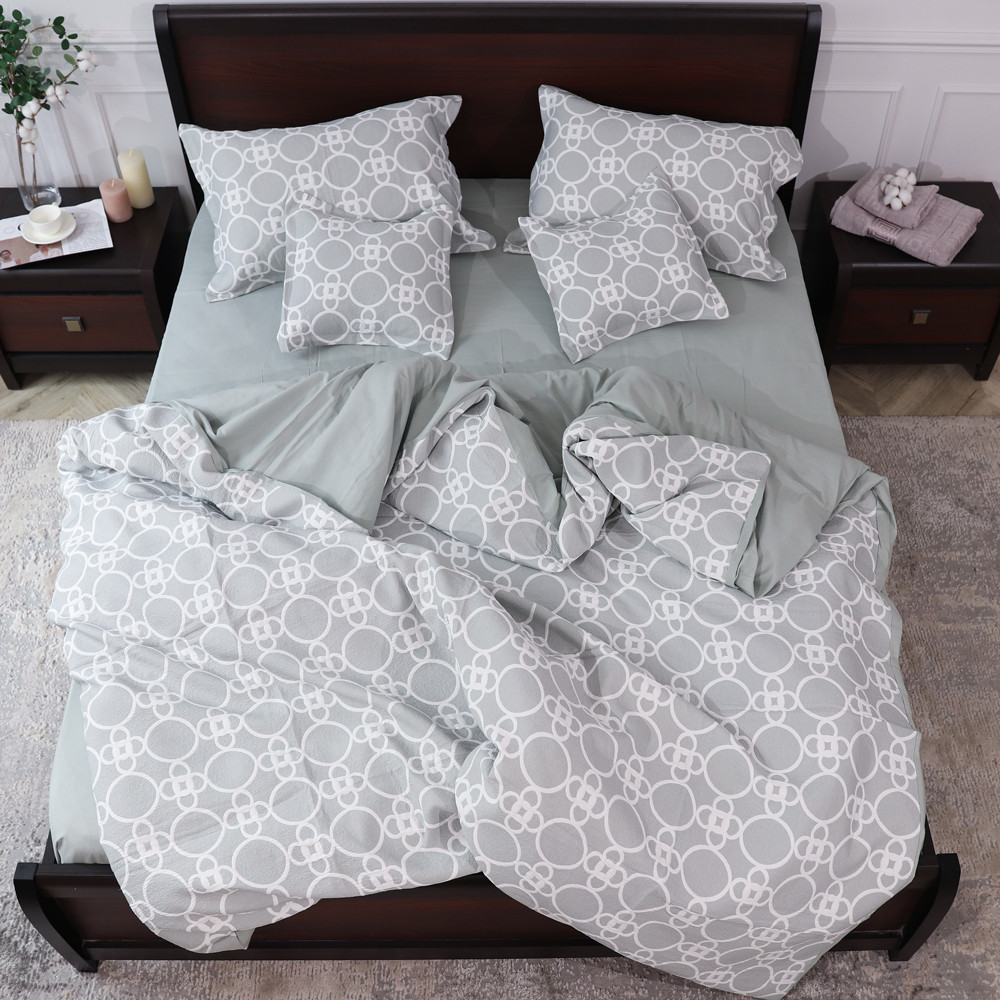 Евро макси набор постельного белья 200*230 из Муслина №600-03 Черешенка™