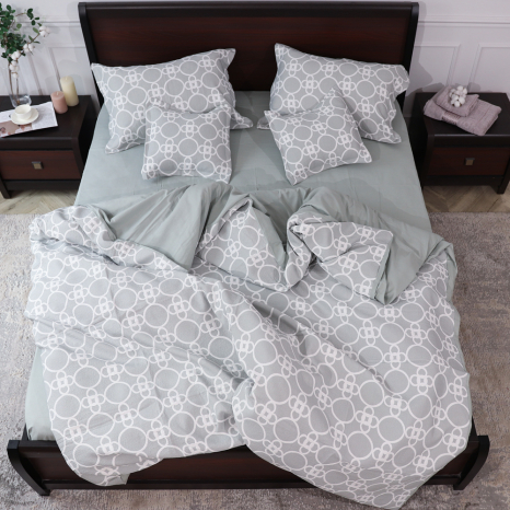 Евро макси набор постельного белья 200*230 из Муслина №600-03 Черешенка™