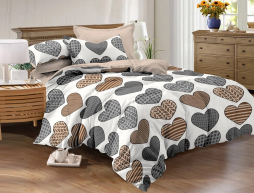 Сімейний набір постільної білизни із Бязі "Gold" №151246AB Черешенка™