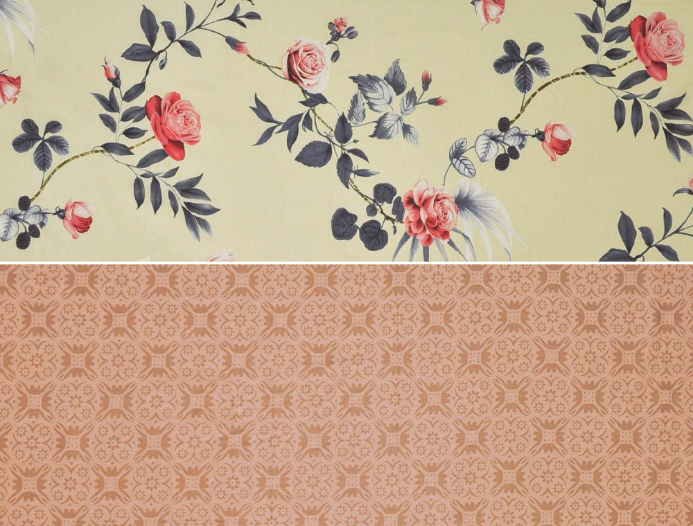 Ткань для постельного белья Сатин S-073 (A+B) - (60м+60м)