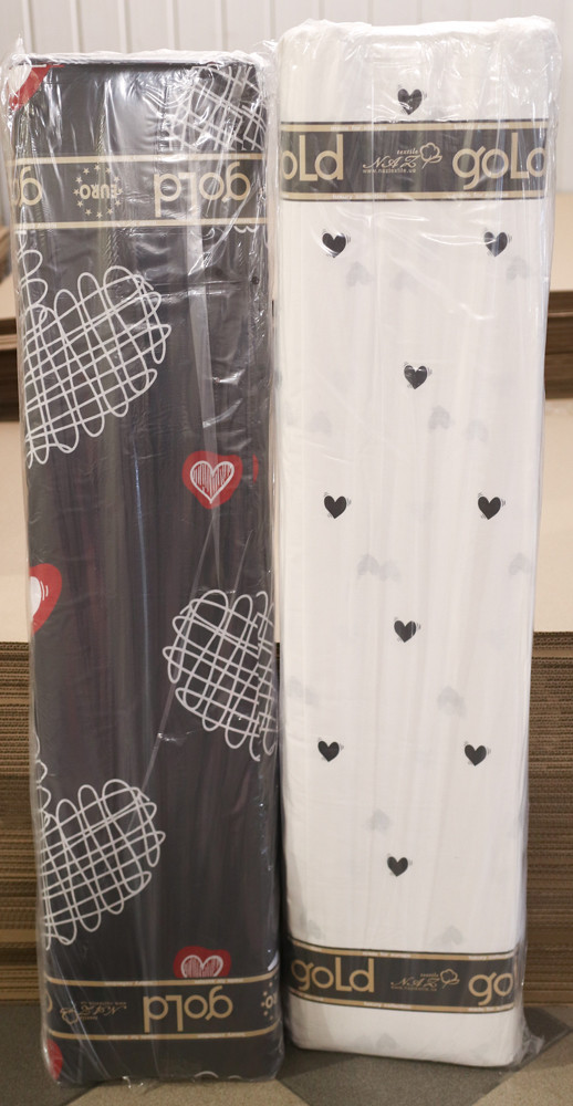 Тканина для постільної білизни Бязь "Gold" Lux "Історія кохання" GL1601 (A+B) - (50м+50м)