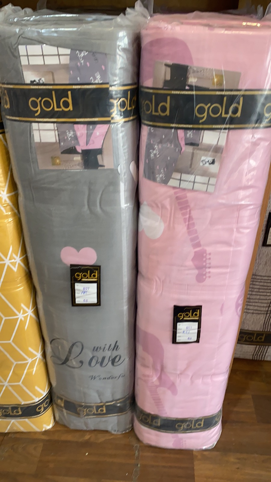 Ткань для постельного белья Бязь "Gold" Lux "Любовь для тебя" GL1635 (A+B) - (50м+50м)