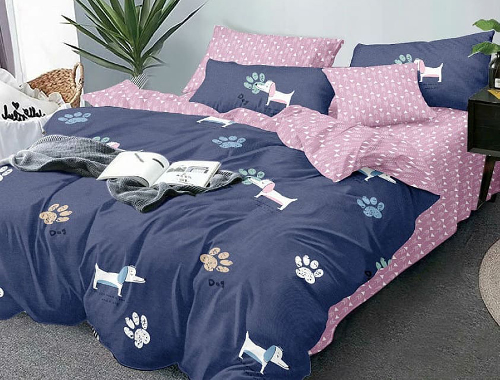 Сімейний набір постільної білизни із Сатину №784AB Черешенка™