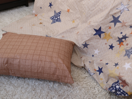 Полуторний набір постільної білизни 150*220 із Бязі "Gold" №151269AB Черешенка™