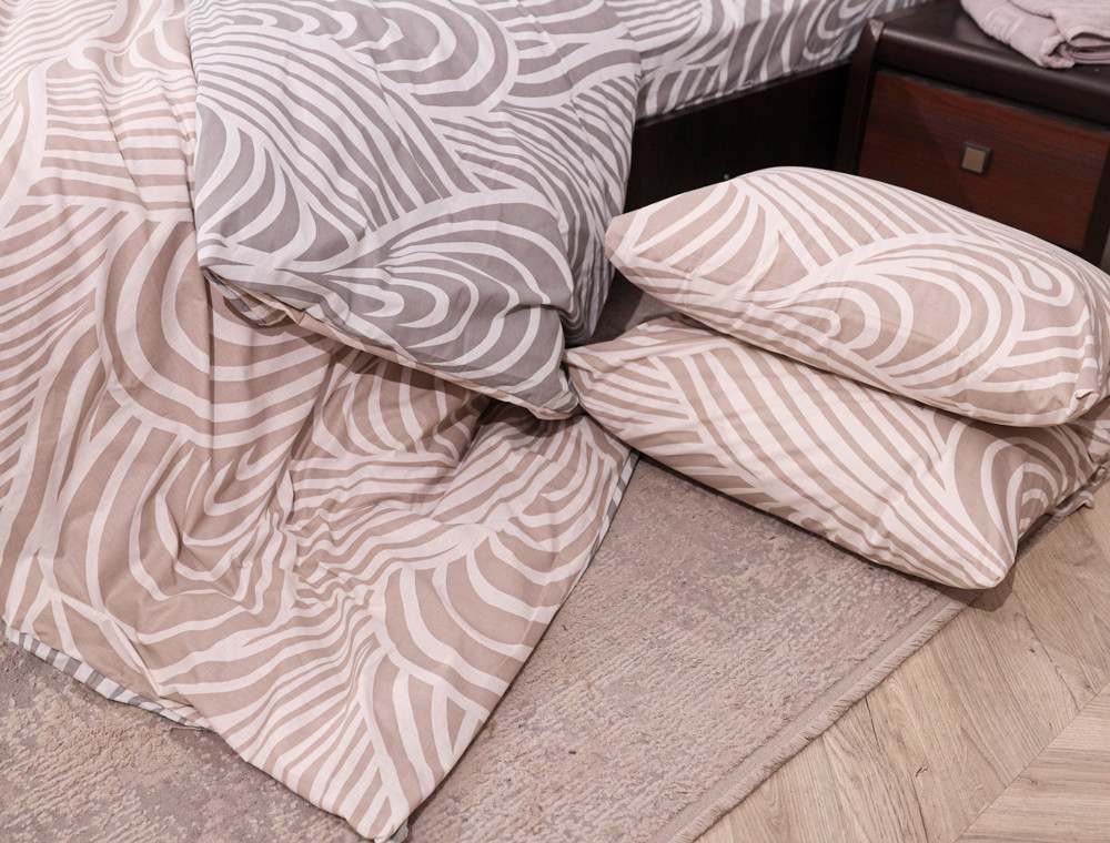 Двоспальний набір постільної білизни 180*220 із Бязі "Gold" №15995AB Черешенька™