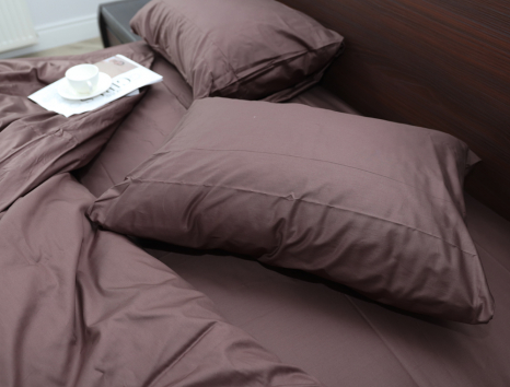 Полуторний набір постільної білизни 150*220 із Сатину №18-1312-T Черешенка™