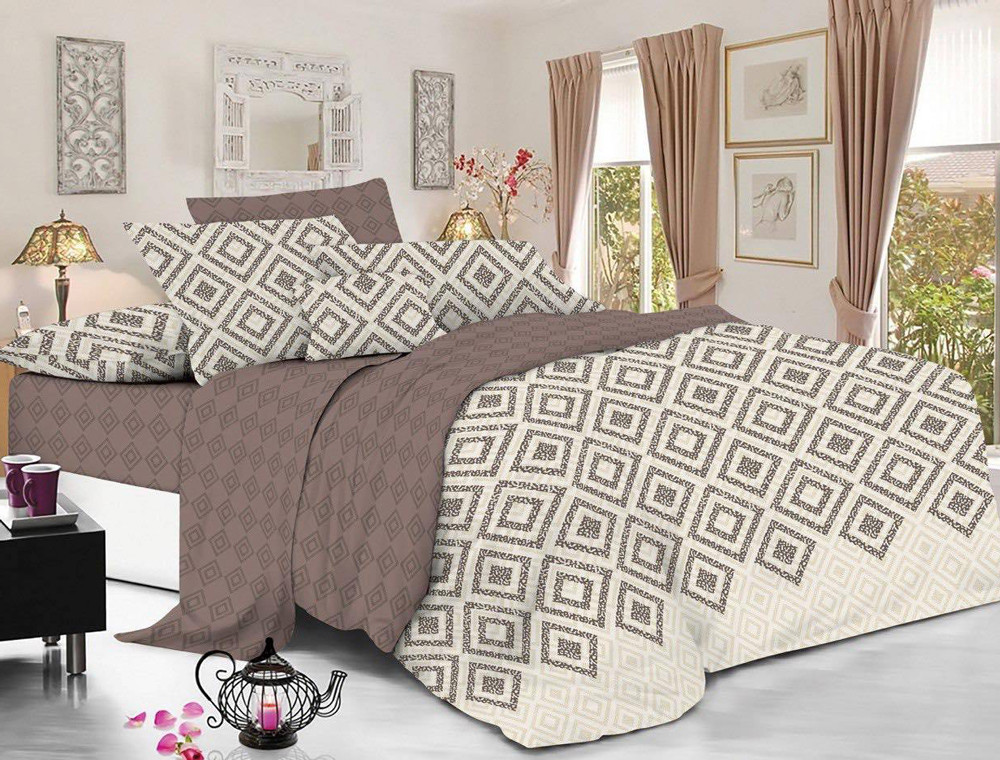 Двуспальный набор постельного белья 180*220 из Фланели №95971AB Черешенка™