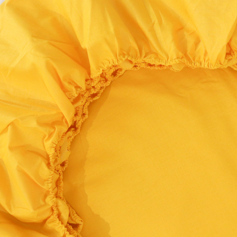 Простынь на резинке (160*200*25) желтая №661565