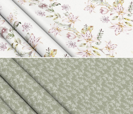 Тканина для постільної білизни Бязь "Gold" Lux GL7891 (A+B) - (50м+50м)