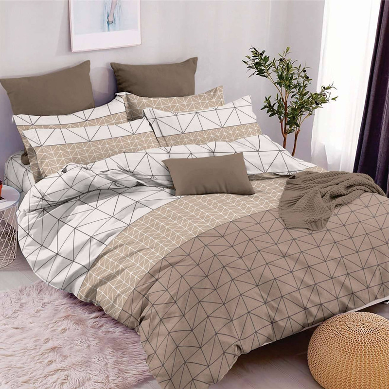 Ткань для постельного белья Бязь "Gold" Lux GL3335beige