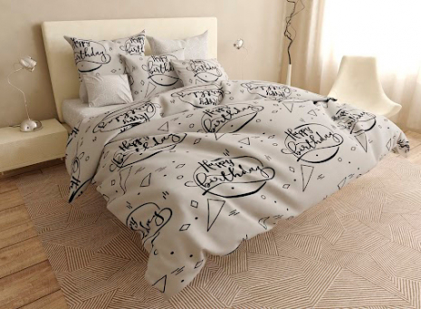 Ткань для постельного белья Сатин S-176 (A+B) - (60м+60м)