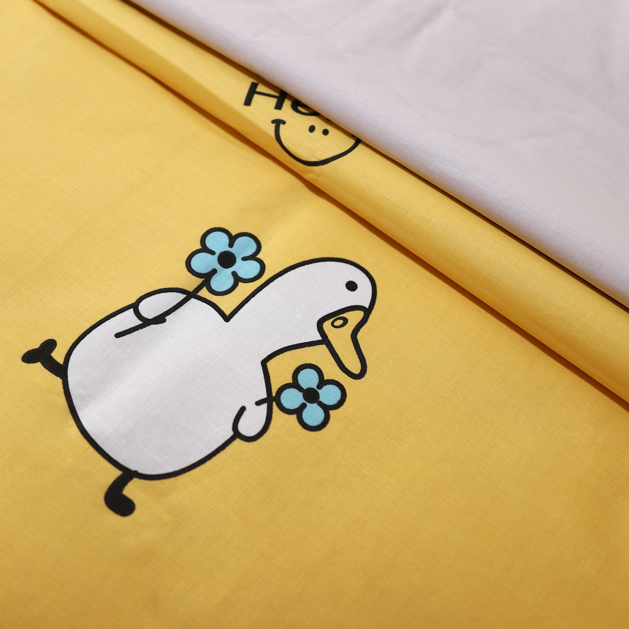 Ткань для постельного белья Бязь "Gold" Lux "Бешеная утка" GL1568 (A+B) - (50м+50м)