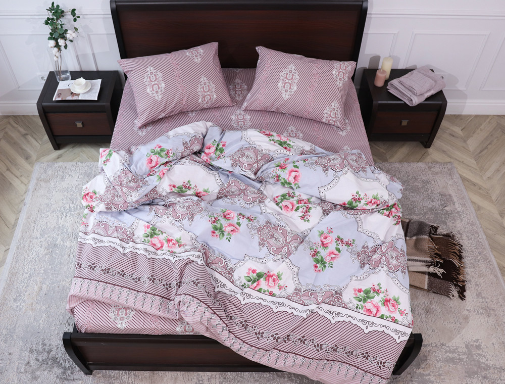 Полуторный набор постельного белья 150*220 из Бязи "Gold" №151924AB Черешенка™