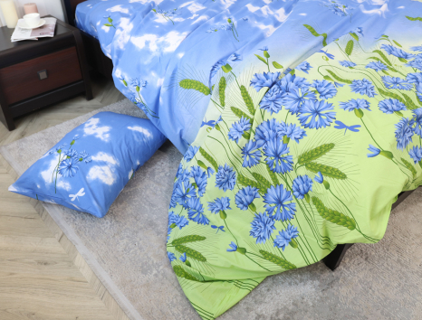 Двоспальний набір постільної білизни 180*220 із Бязі "Gold" №151002 Черешенка™