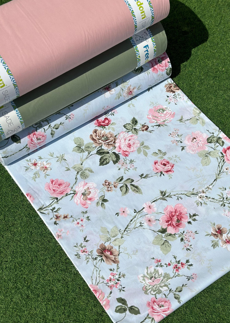 Тканина для постільної білизни Ранфорс R-11-69blue (30м)