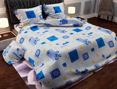 Тканина для постільної білизни Бязь "Gold" Lux "Морська геометрія" GL2899R