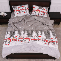 Полуторний набір постільної білизни 150*220 з Фланелі №954629 Черешенка™