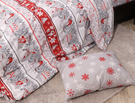 Семейный набор хлопкового постельного белья из Бязи "Gold" №158100АВ Черешенка™