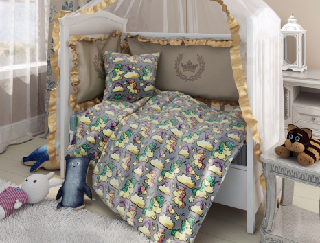 Ткань для постельного белья Бязь "Gold" Lux детская GLB090