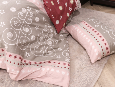 Двоспальний набір постільної білизни 180*220 із Сатину №484638 Черешенка™