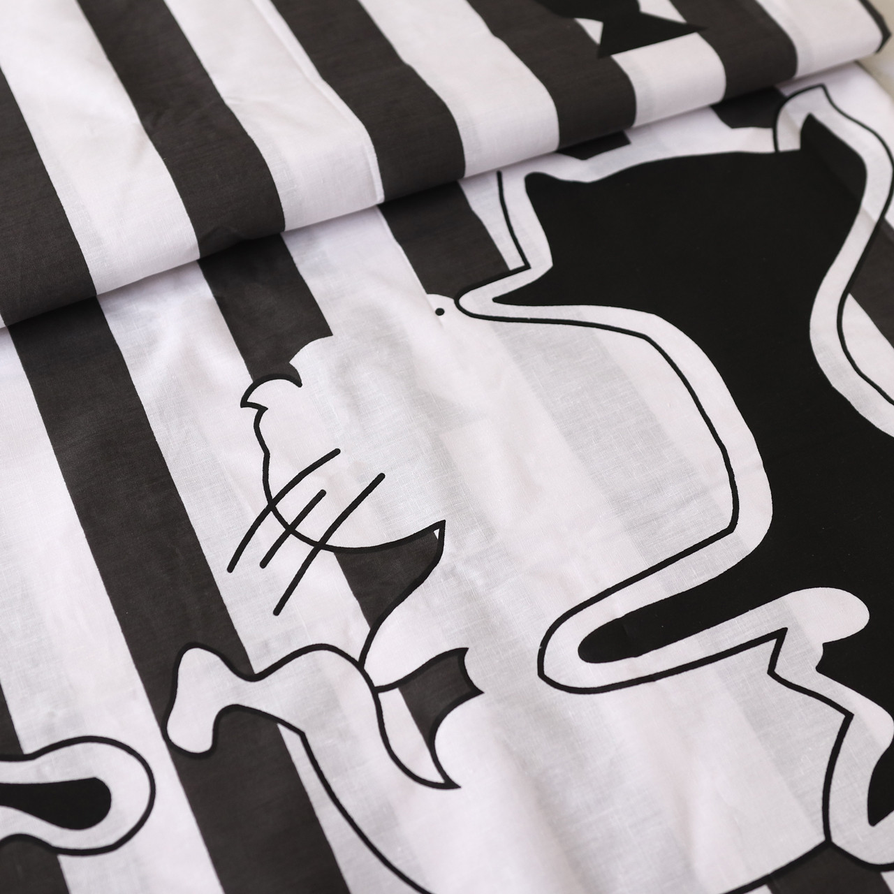 Ткань для постельного белья Бязь "Gold" Lux "Кошачья история" GL3875