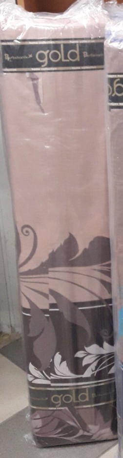 Ткань для постельного белья Бязь "Gold" "Цветочные вензельные узоры (коричневая)" GLL3067brown