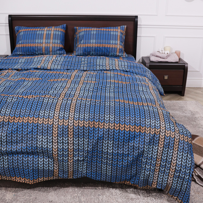 Семейный набор хлопкового постельного белья из Бязи "Gold" №155022 Черешенка™