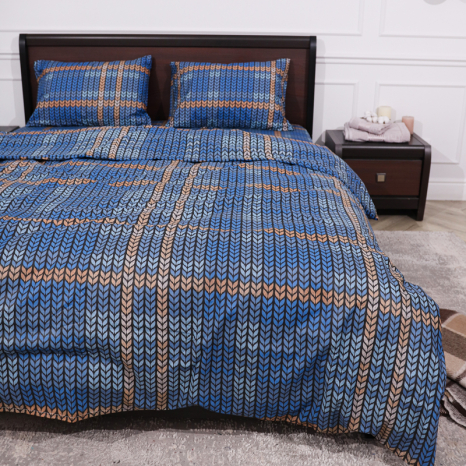 Семейный набор хлопкового постельного белья из Бязи "Gold" №155022 Черешенка™