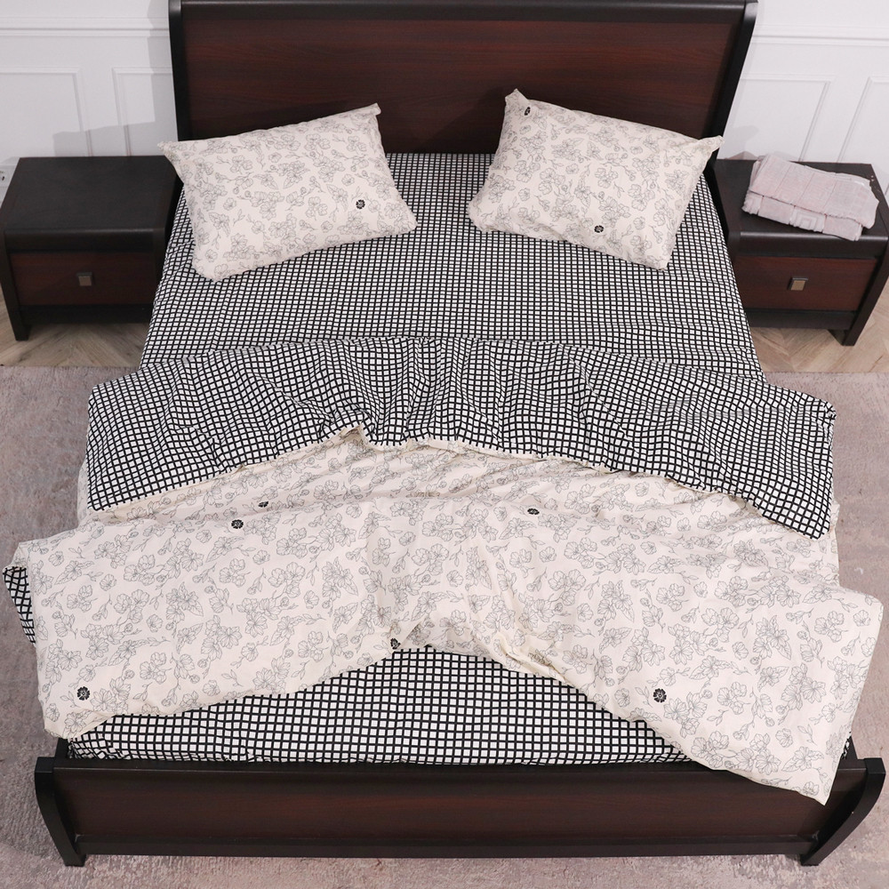 Полуторный набор постельного белья 150*220 из Бязи "Gold" №153114АВ Черешенка™