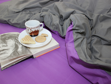 Двоспальний набір однотонної постільної білизни 180*220 із Бязі "Gold" №151728AB Черешенька™