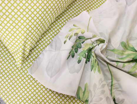 Полуторний набір постільної білизни 150*220 із Ранфорсу №1831AB Черешенка™