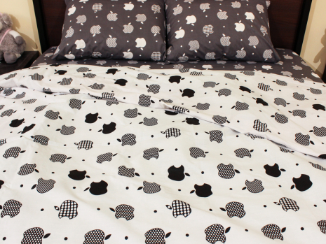 Полуторный набор постельного белья 150*220 из Бязи "Gold" №157440AB Черешенка™