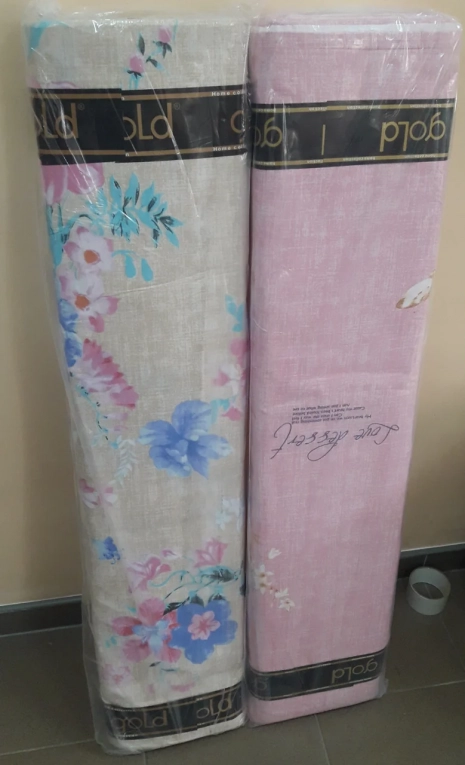 Ткань для постельного белья Бязь "Gold" Lux "Стилизованный цветок" GL1477 (A+B) - (50м+50м)