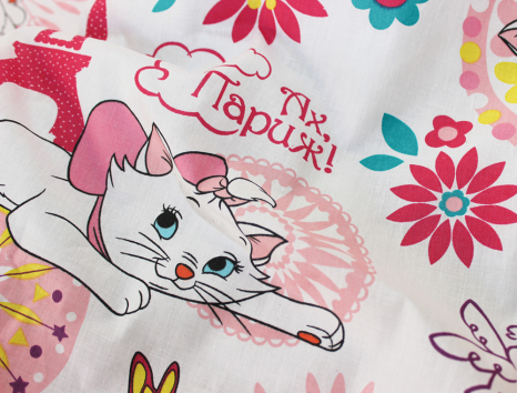 Полуторний набір постільної білизни 150*220 із Бязі "Gold" №164211 Черешенка™