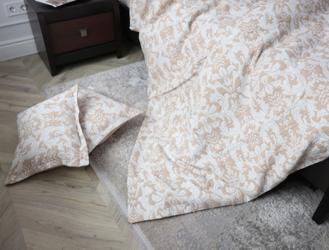 Евро макси набор постельного белья 200*230 из Муслина №600-05 Черешенка™