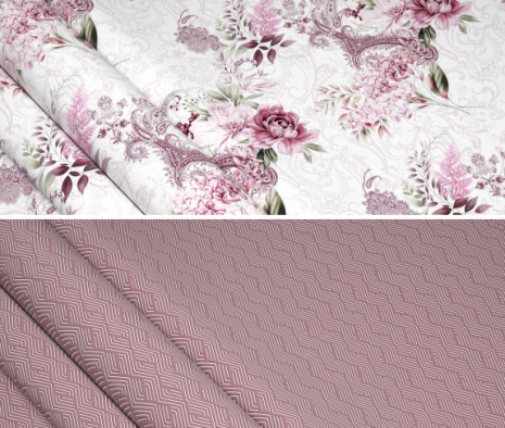 Ткань для постельного белья Бязь "Gold" Lux GL8123 (A+B) - (50м+50м)