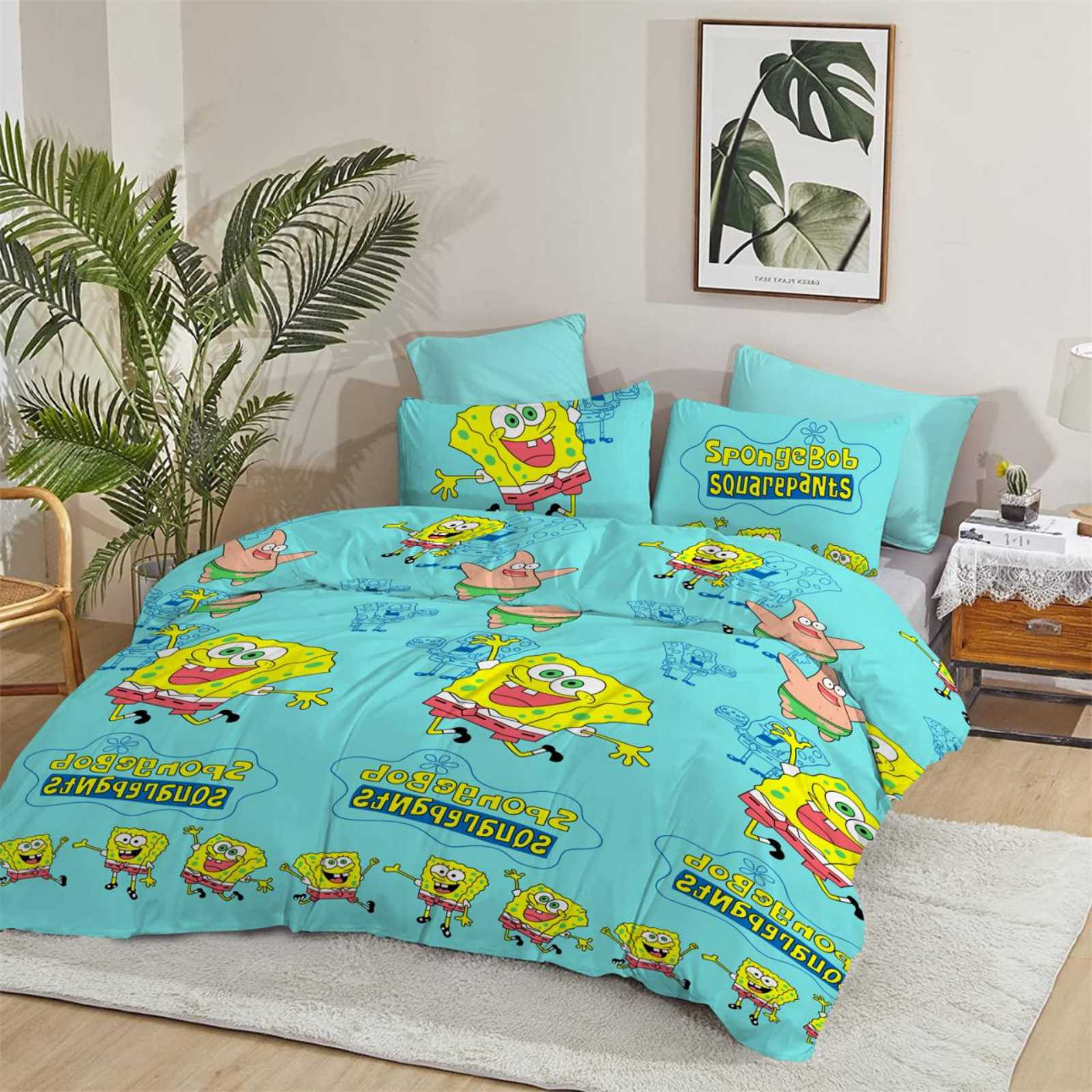 Ткань для постельного белья Бязь "Gold" Lux детская GL271turquoise 