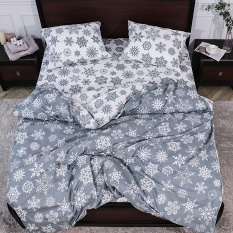 Семейный набор хлопкового постельного белья из Бязи "Gold" №15131AB Черешенка™