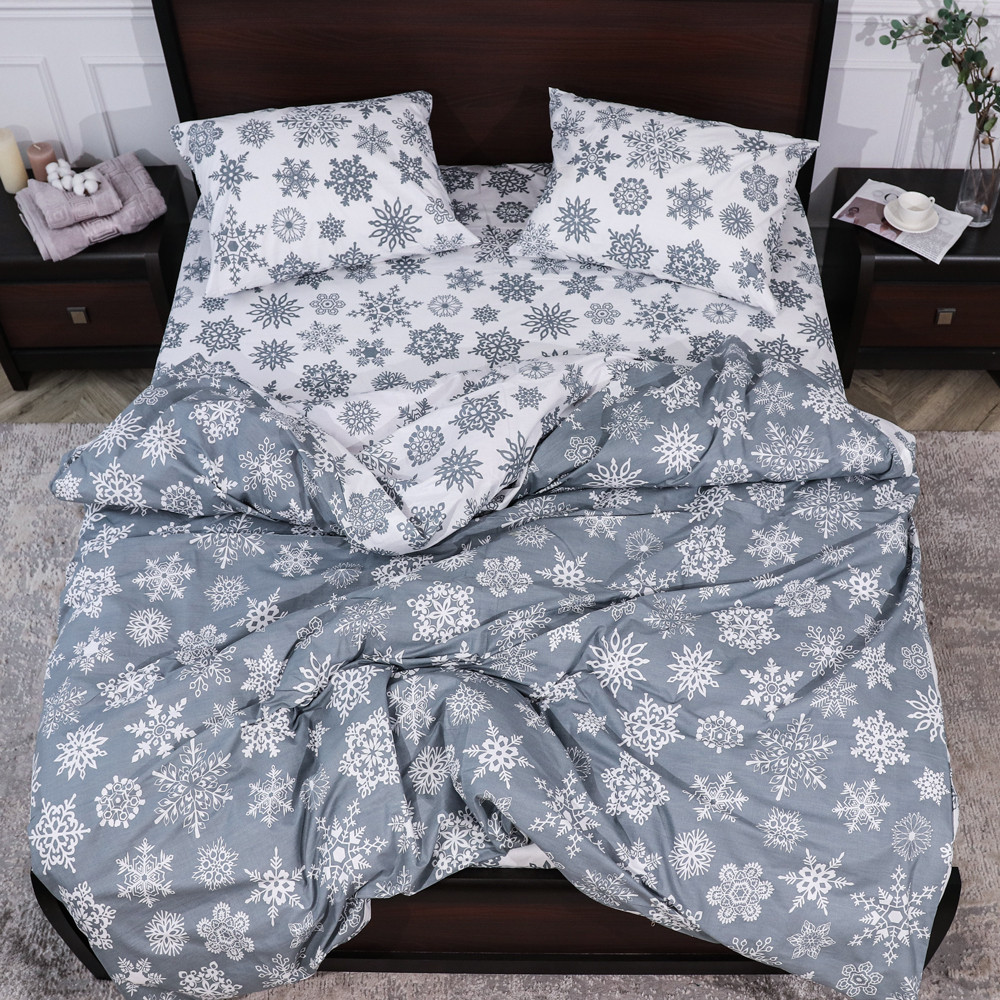 Семейный набор хлопкового постельного белья из Бязи "Gold" №15131AB Черешенка™