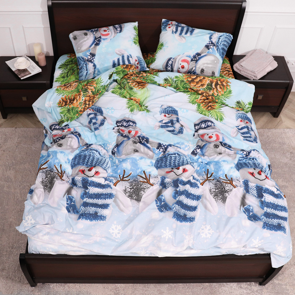 Двоспальний набір постільної білизни 180*220 із Бязі "Gold" №157565 Черешенка™